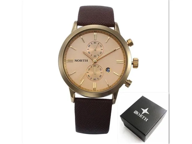 2017 Mens Watches Top Luxury Brand Quartz Watch Casual Leather Sports Wristwatch Montre Homme Male Clock Relogio Masculino