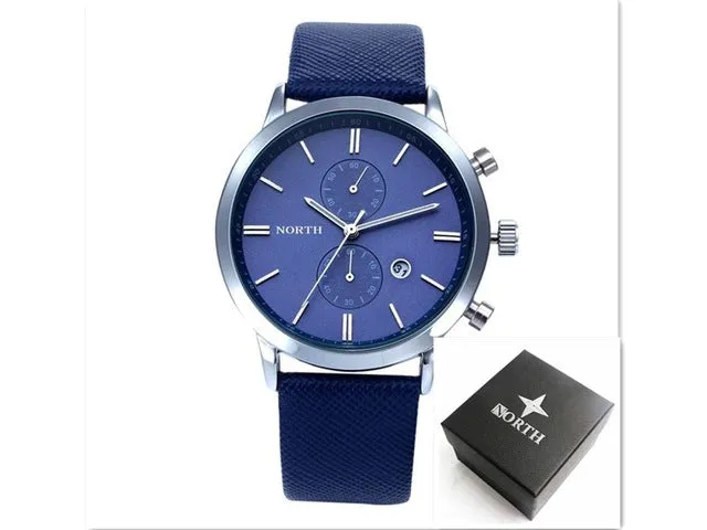 2017 Mens Watches Top Luxury Brand Quartz Watch Casual Leather Sports Wristwatch Montre Homme Male Clock Relogio Masculino