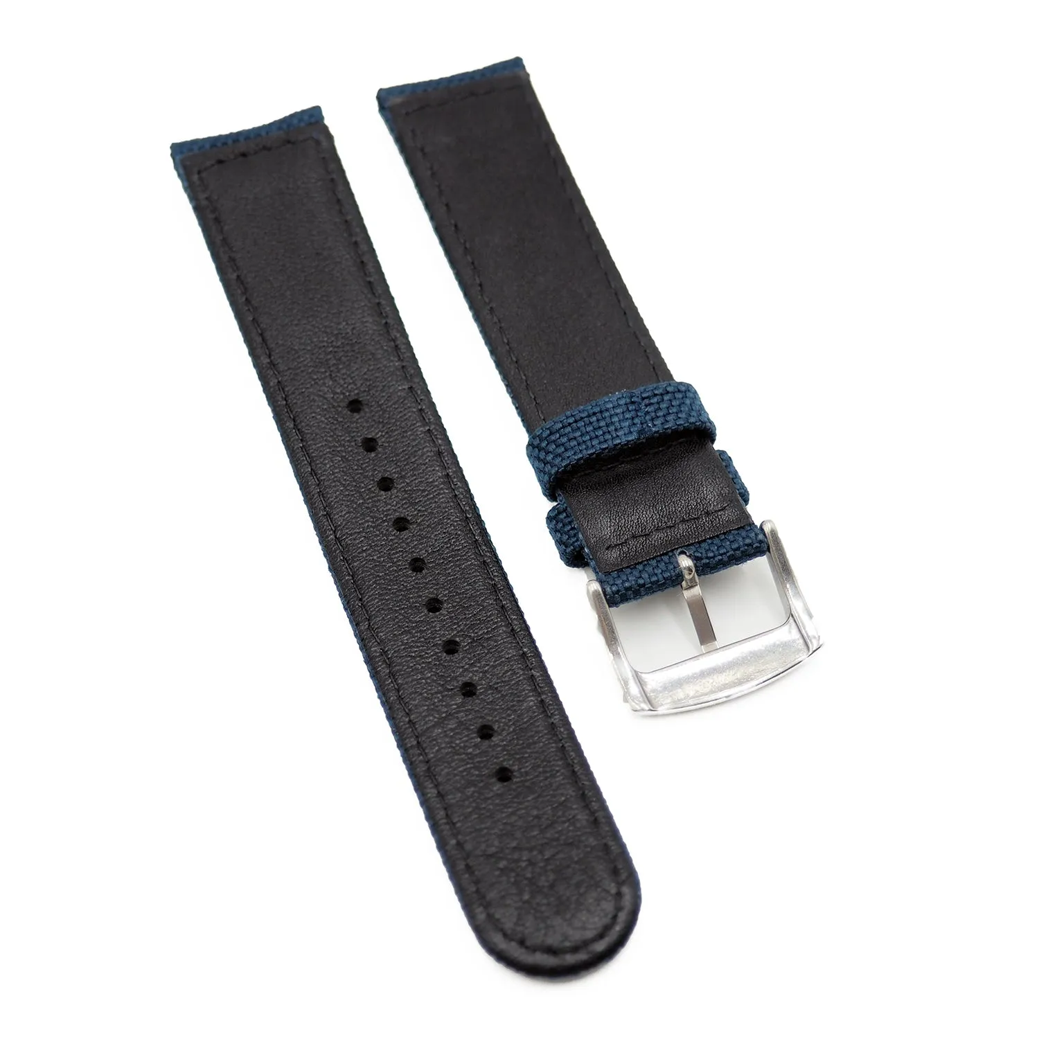 21mm, 22mm Blue Nylon Watch Strap For Seiko