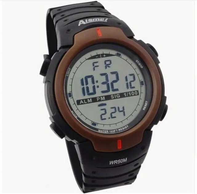 Aismei Brand Man sports watches Men Reloje LED Digit Watch Relogio Masculino Fashion Casual digital Army military men Wristwatch