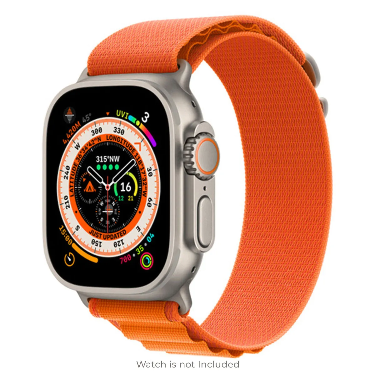 Alpine Loop Band Straps For Apple Watch Series 10 46mm-Green