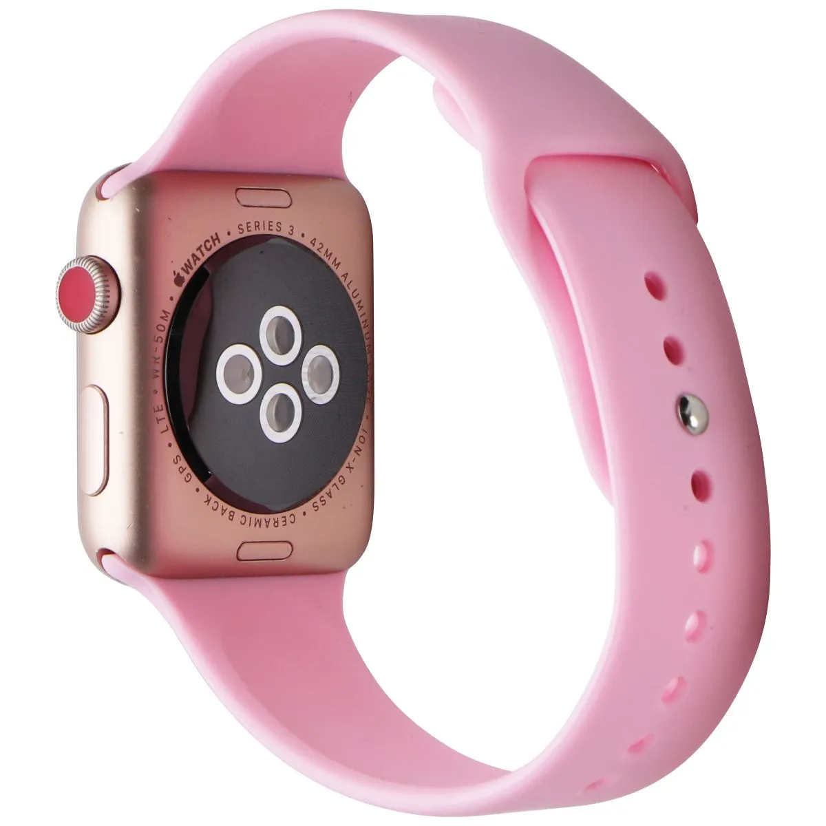 Apple Watch Series 3 (GPS   LTE) Smartwatch A1861 42mm Rose Gold AL/Pink Sp Band