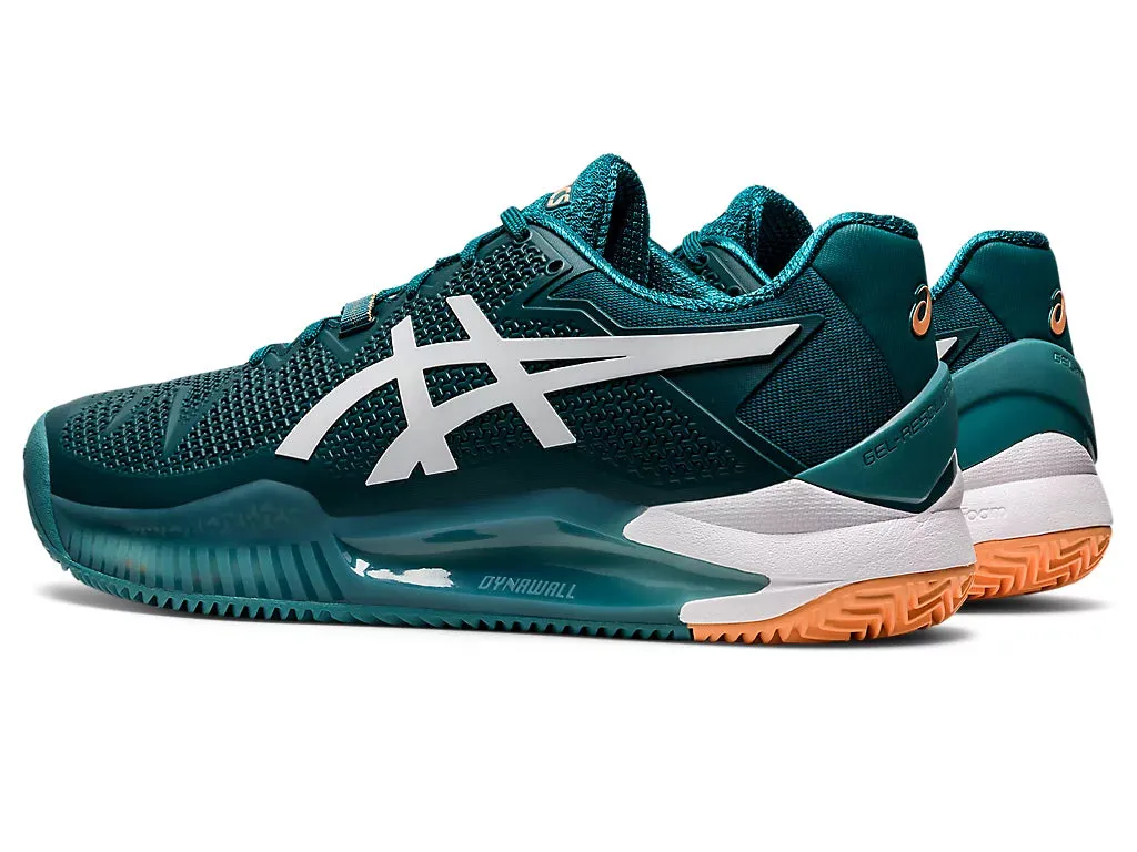 Asics Men's Gel-Resolution 8 CLAY/PADEL (Velvet Pine/White)