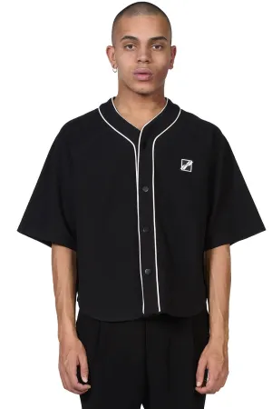 Black Baseball Jersey Shirt