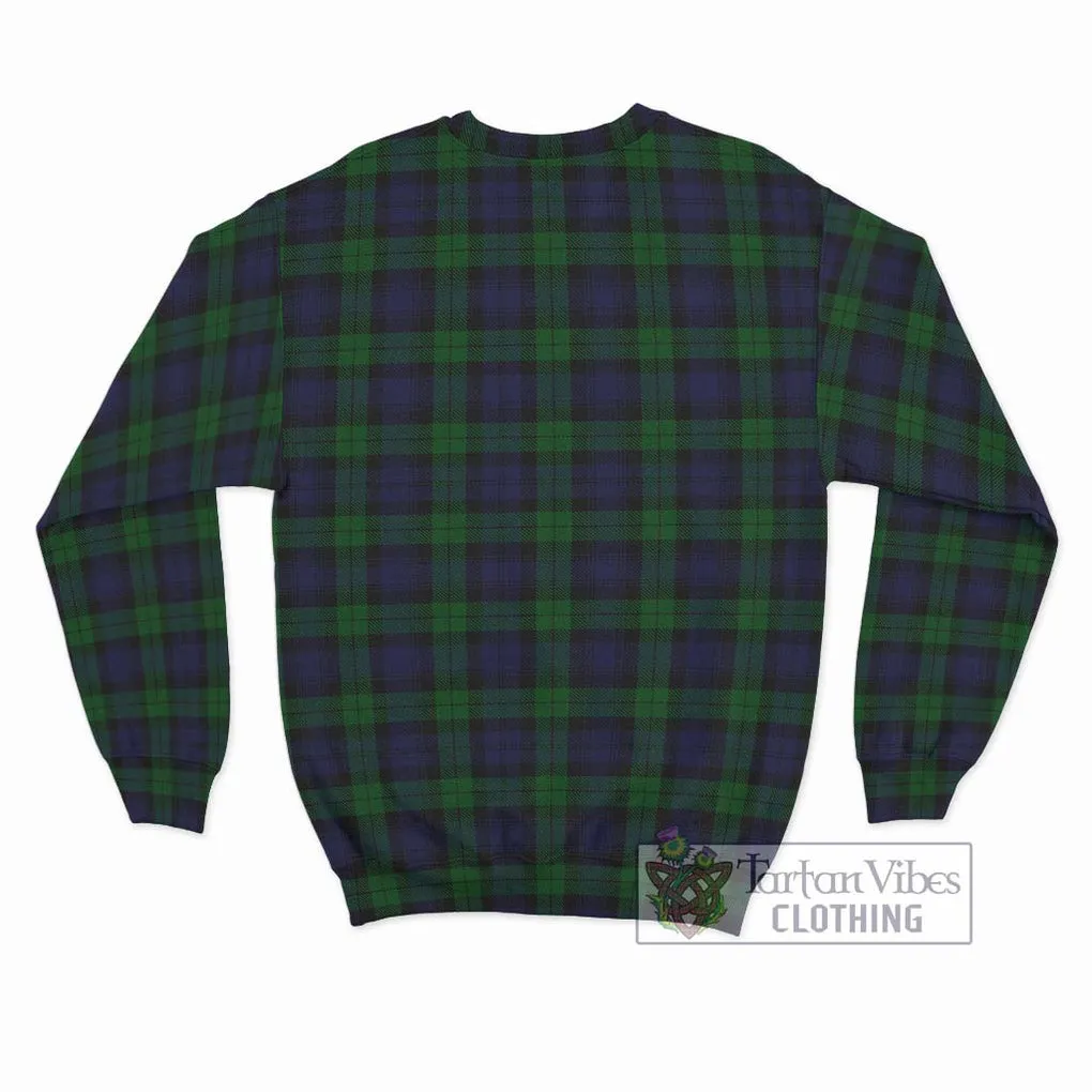 Black Watch Tartan Sweatshirt with Family Crest DNA In Me Style