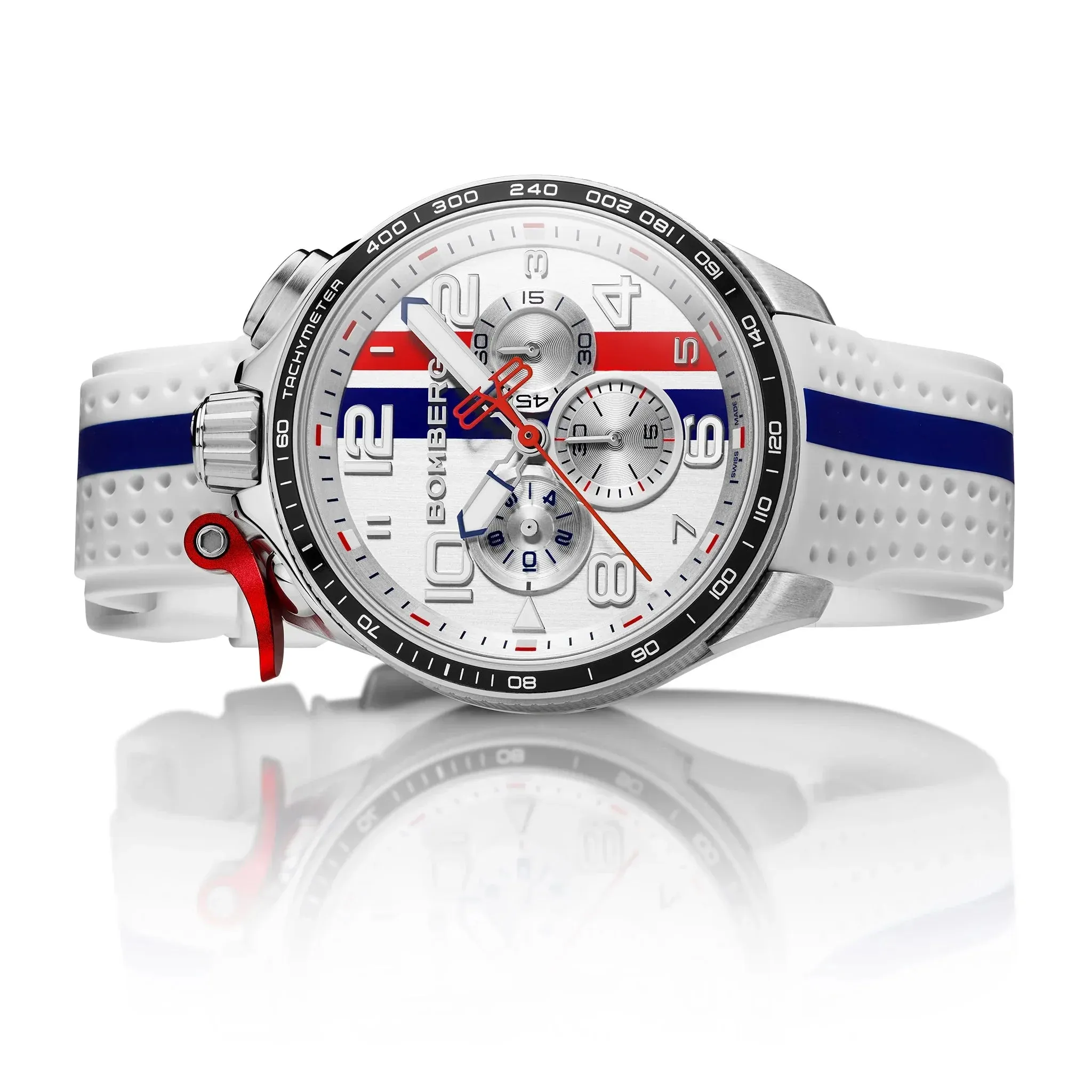 Bomberg Le Mans Men's White Watch BS45CHSP.059-4.10