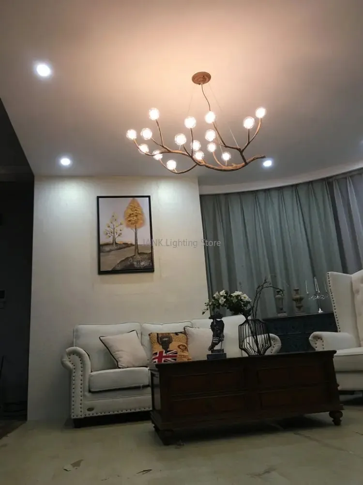 Bubble Resin Pendant Light LED Lamps for Home Decoration by Mansion