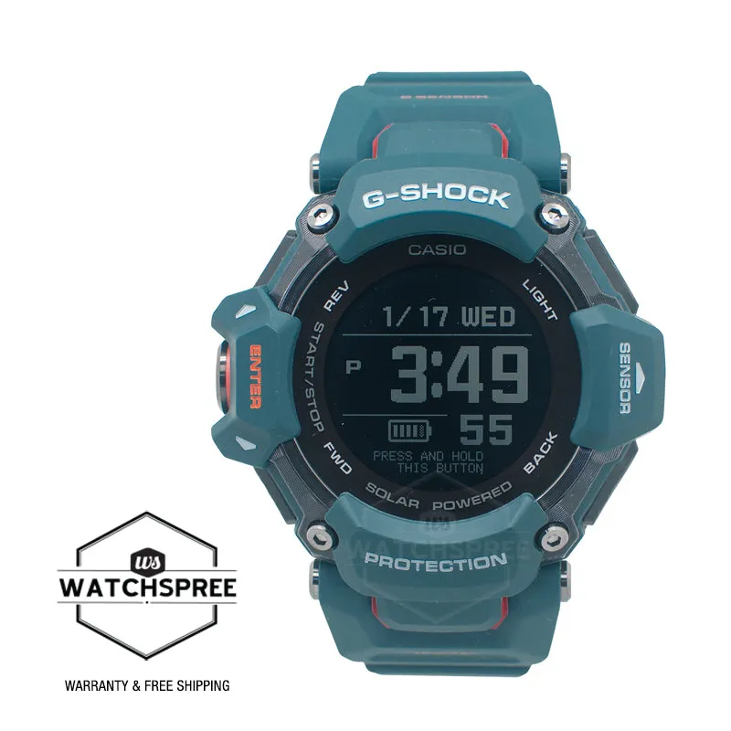 Casio G-Shock GBD-H2000 Lineup G-SQUAD Bluetooth® Tough Solar Multi-Sport Series Bio-Based Blue Resin Band Watch GBDH2000-2D GBD-H2000-2D GBD-H2000-2