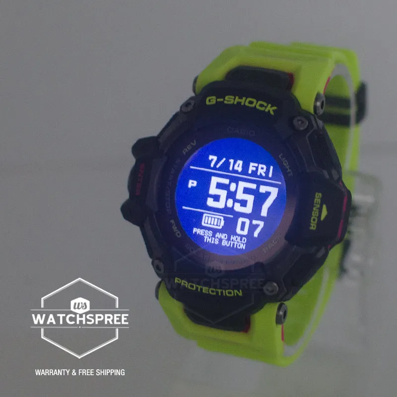 Casio G-Shock GBD-H2000 Lineup G-SQUAD Bluetooth® Tough Solar Multi-Sport Series Bio-Based Yellow Resin Band Watch GBDH2000-1A9 GBD-H2000-1A9