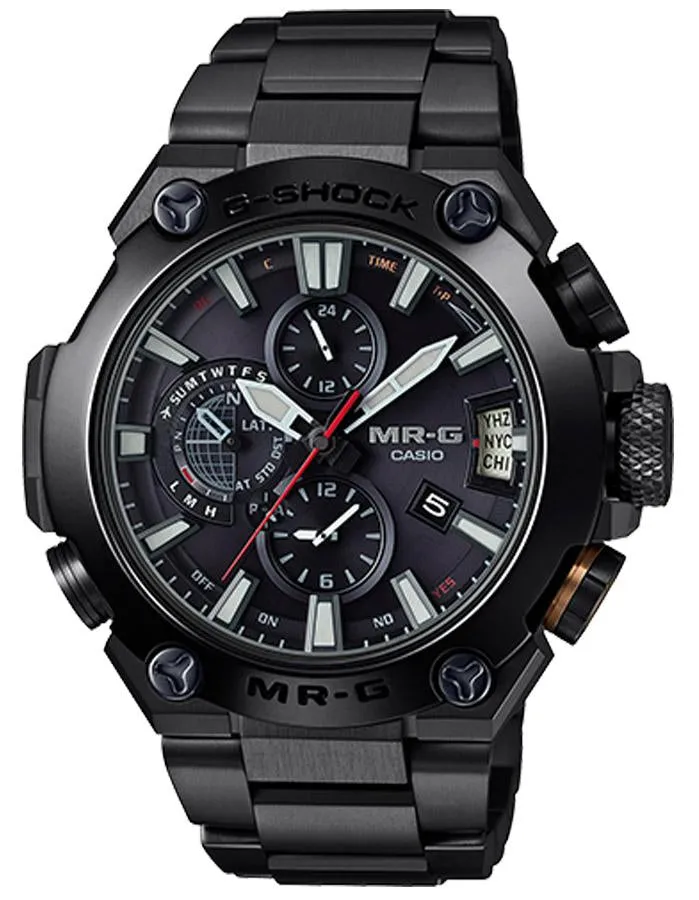 Casio G-Shock Mr G Watch - Black Metal - COBARION Bezel - Atomic - 200M