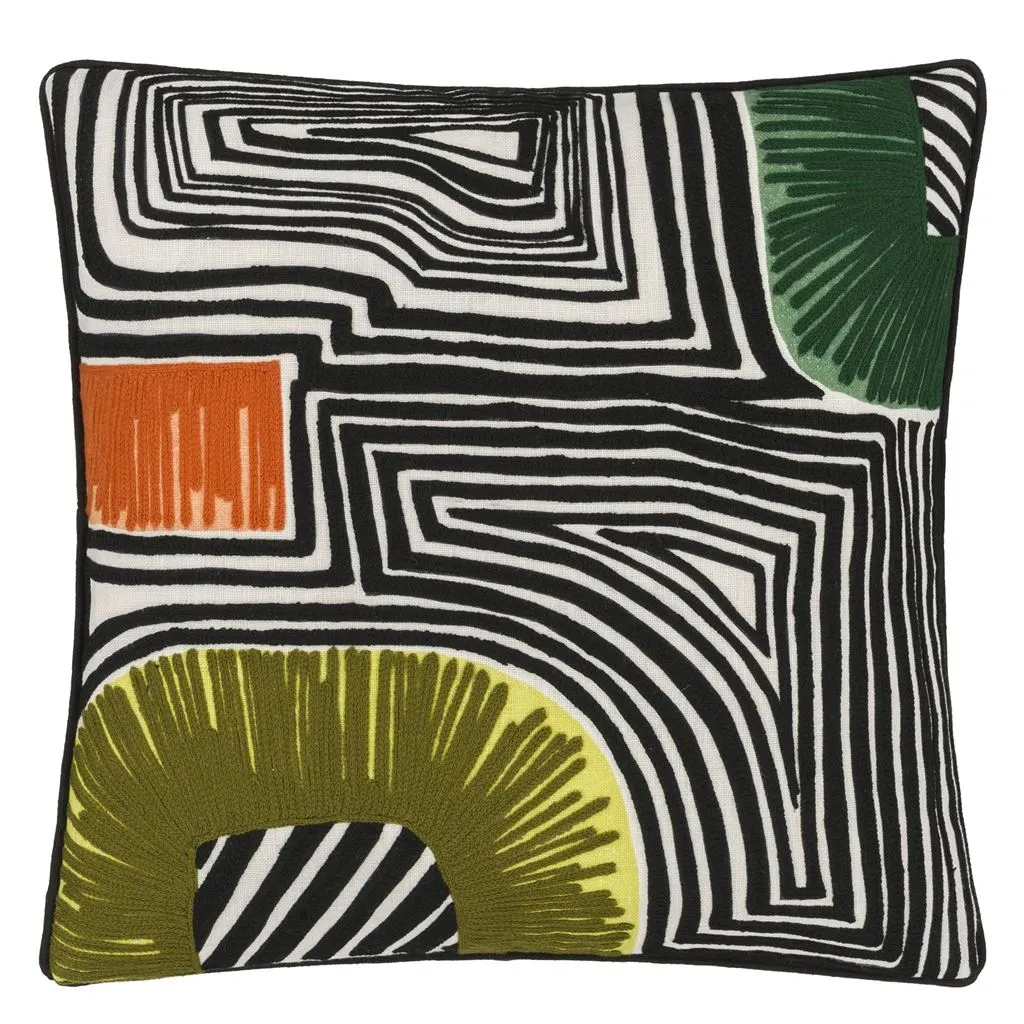 Christian Lacroix En Allant Aux Baux Cypres Throw Pillow