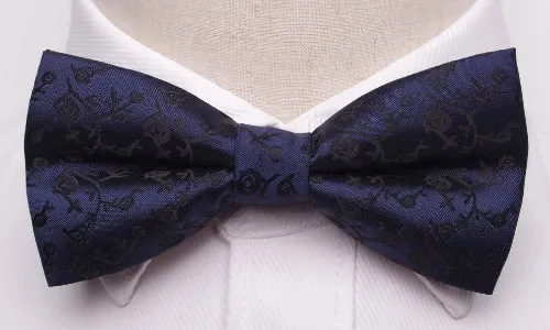 Classy Men Blue Floral Bow Tie