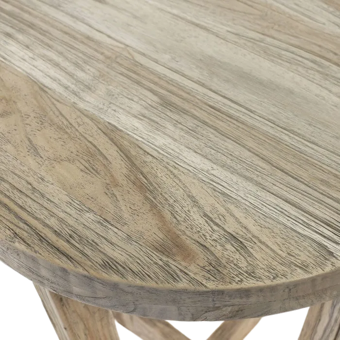 Coco Reclaimed Teak Round Side Table