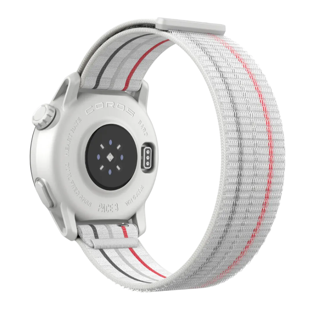 COROS - Pace 3 GPS Sport Watch - White Nylon