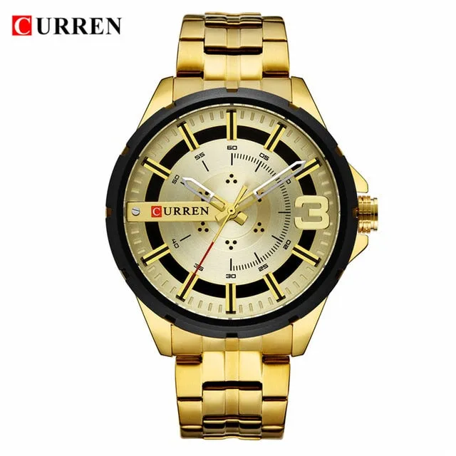 CURREN  Unique Design Dial Wristwatch