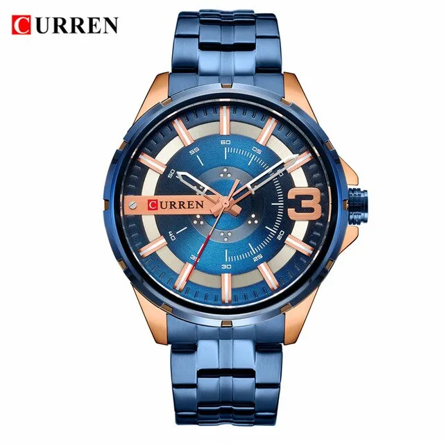 CURREN  Unique Design Dial Wristwatch