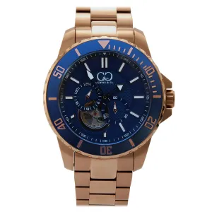 Curtis & Co BIG TIME ROYALE (45 mm) ROSE GOLD CASE / BLUE DIAL Watch