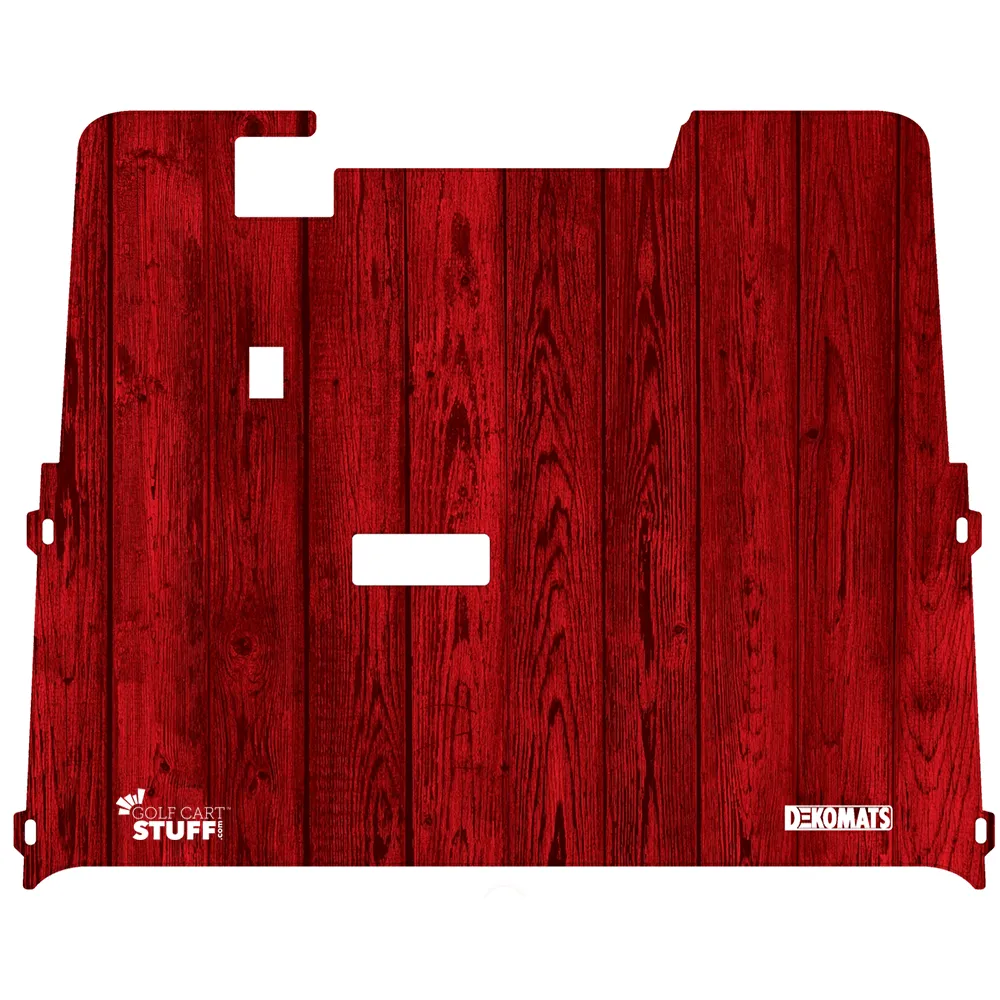 Custom Golf Cart Floor Mats- Wood | Dekomats™