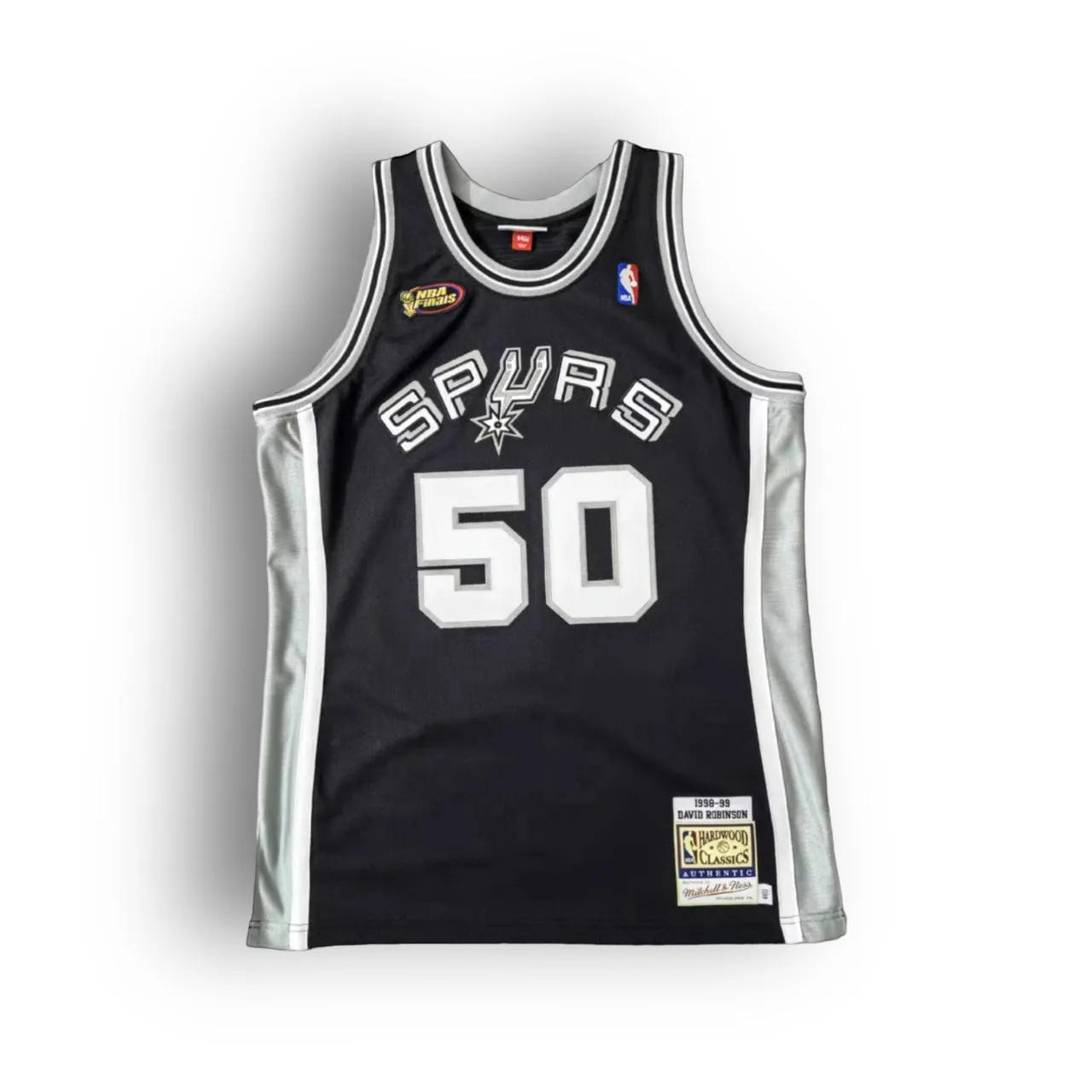 David Robinson 1998-1999 San Antonio Spurs 1999 NBA Finals Edition Away Authentic Mitchell & Ness Jersey - Black