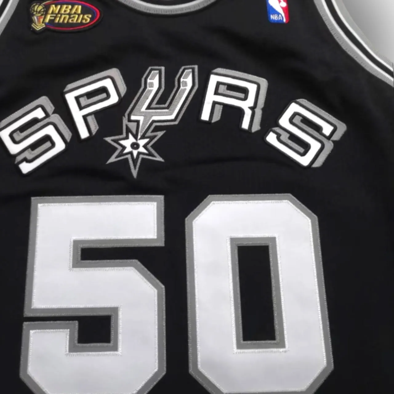 David Robinson 1998-1999 San Antonio Spurs 1999 NBA Finals Edition Away Authentic Mitchell & Ness Jersey - Black