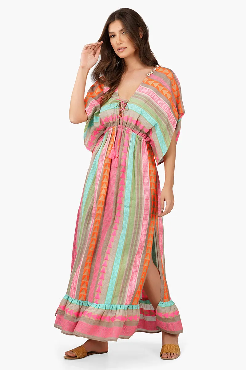 Dora Yarn Dyed Striped Maxi Dress