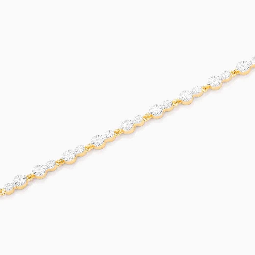 Ella Stein Dot To Dot Tennis Bracelet in Yellow Gold