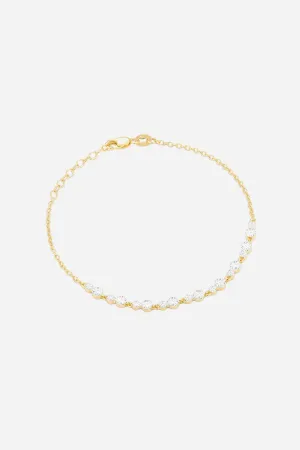 Ella Stein Dot To Dot Tennis Bracelet in Yellow Gold