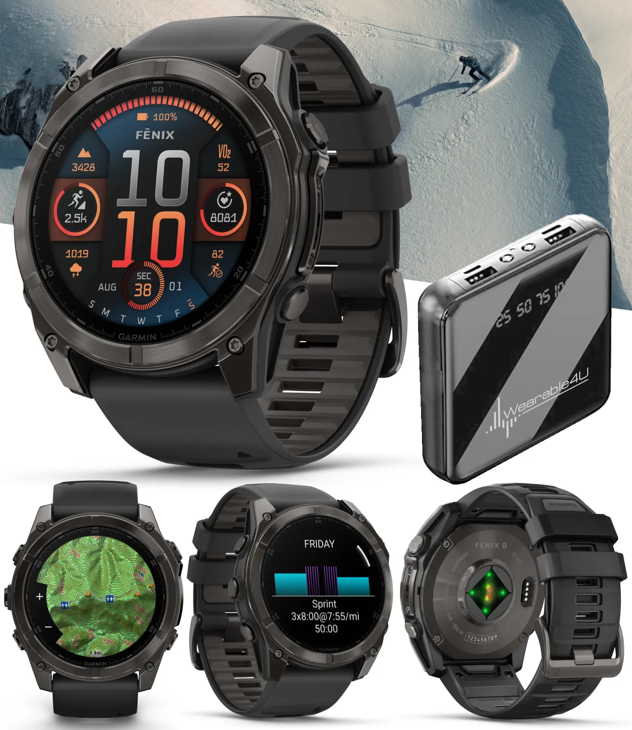 Garmin fenix 8 Multisport GPS Smartwatch, Wearable4U