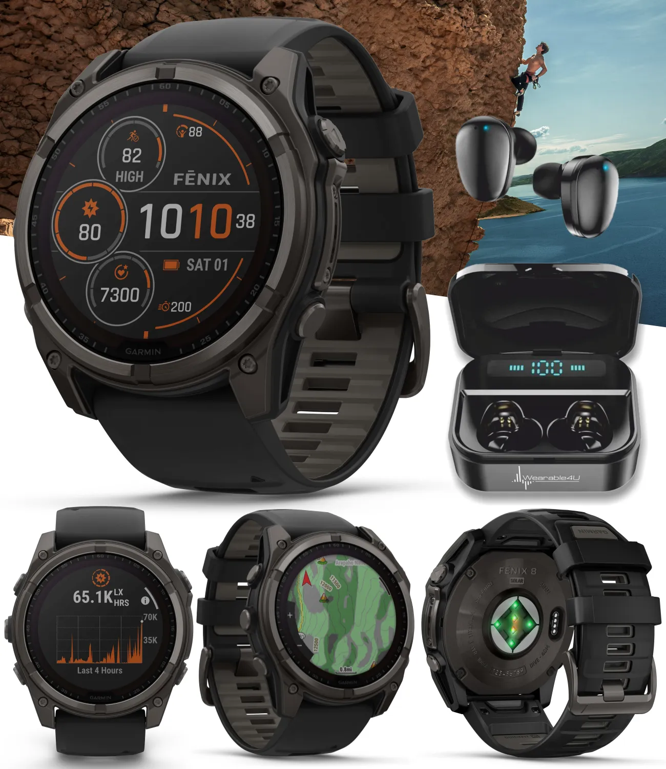 Garmin fenix 8 Multisport GPS Smartwatch, Wearable4U