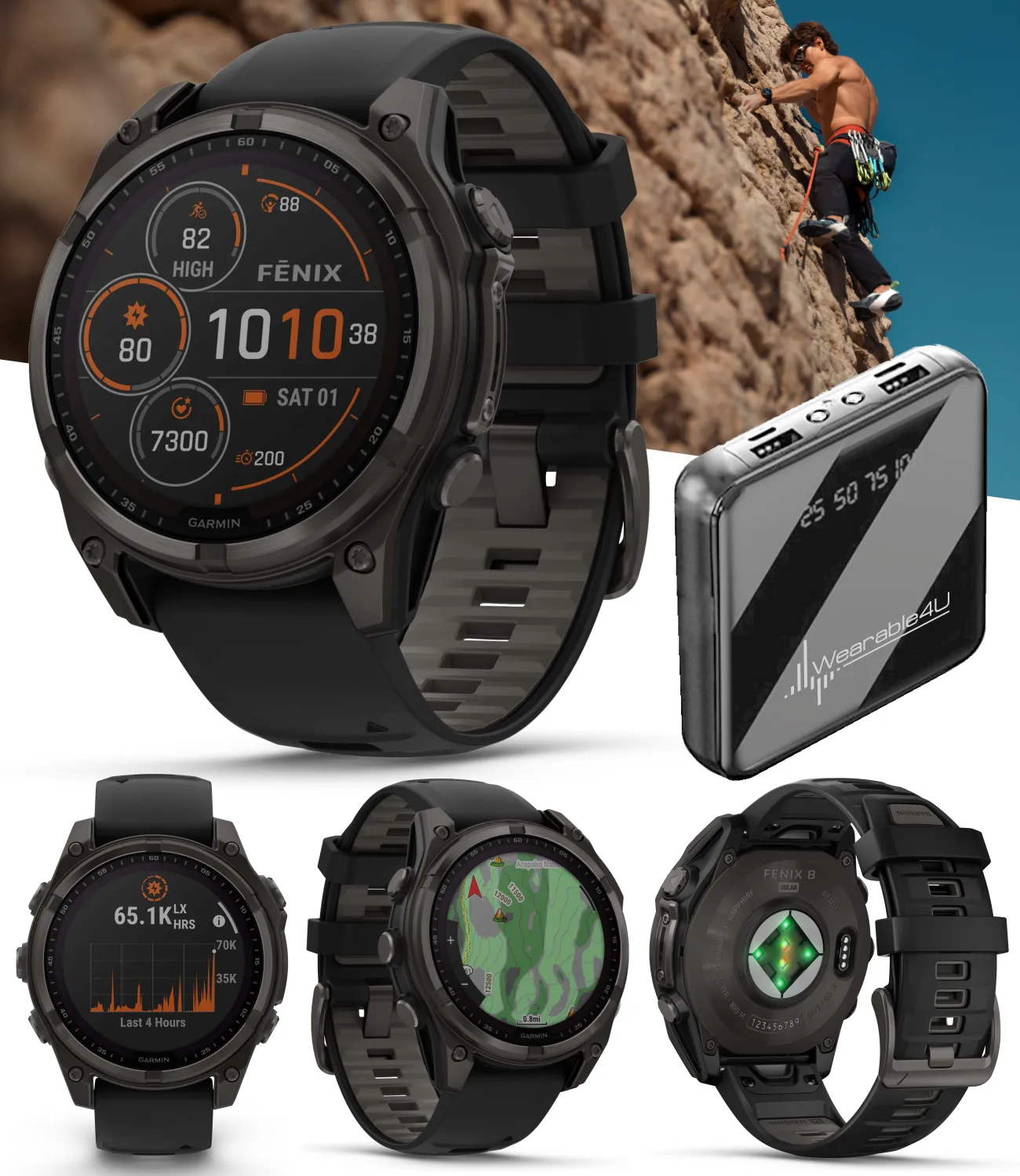 Garmin fenix 8 Multisport GPS Smartwatch, Wearable4U