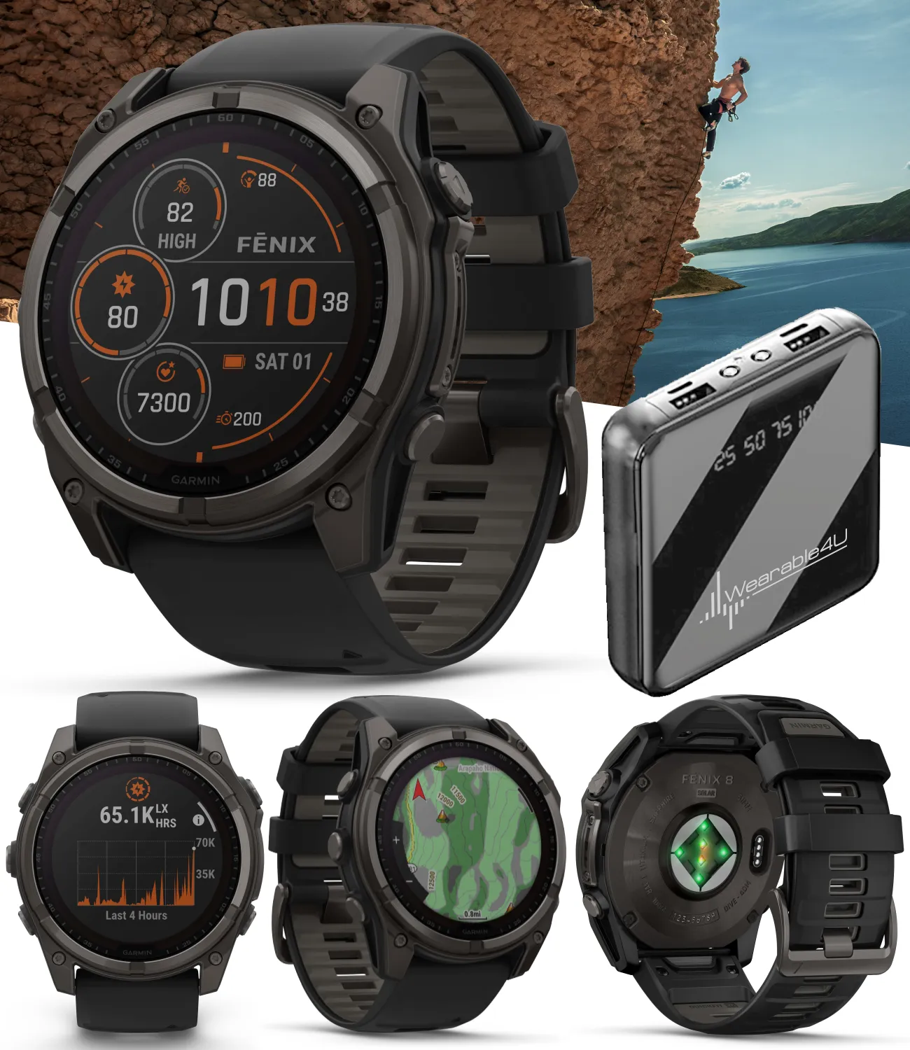 Garmin fenix 8 Multisport GPS Smartwatch, Wearable4U