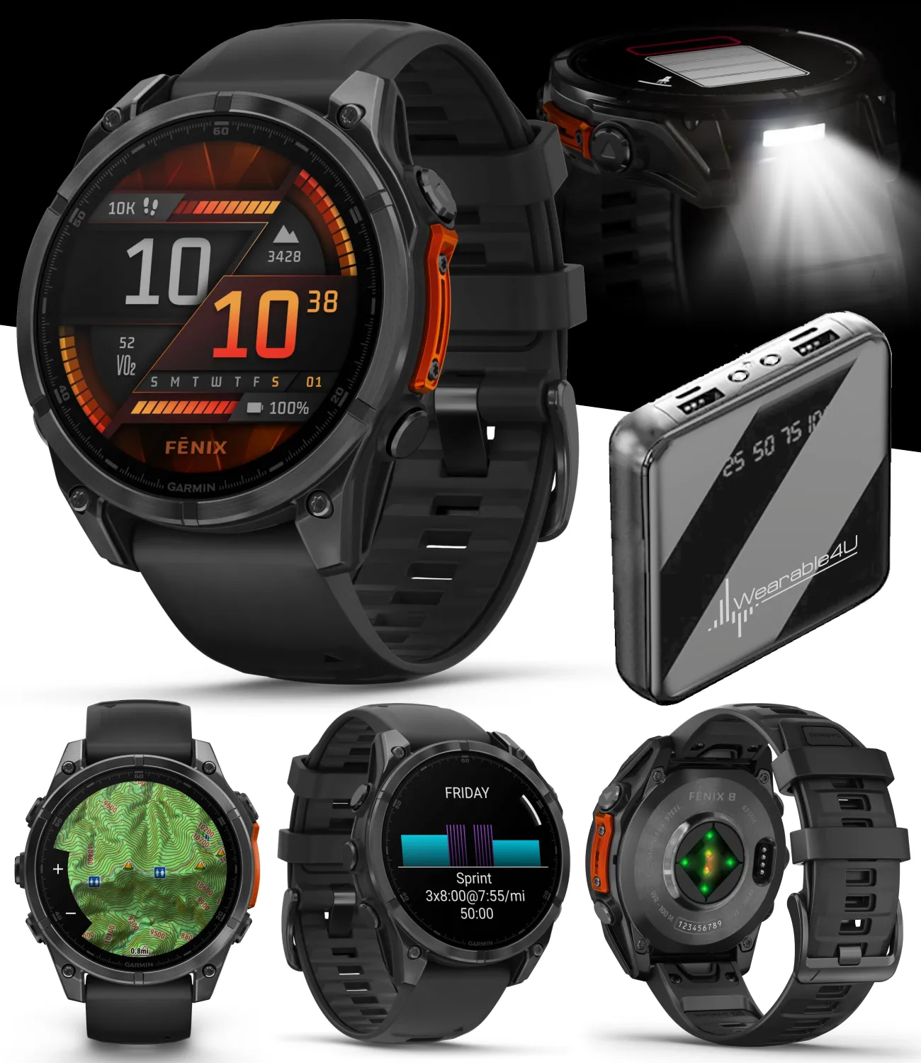 Garmin fenix 8 Multisport GPS Smartwatch, Wearable4U