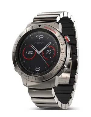 Garmin Fenix Chronos Luxury GPS Watch - Titanium - Bracelet - Smartwatch