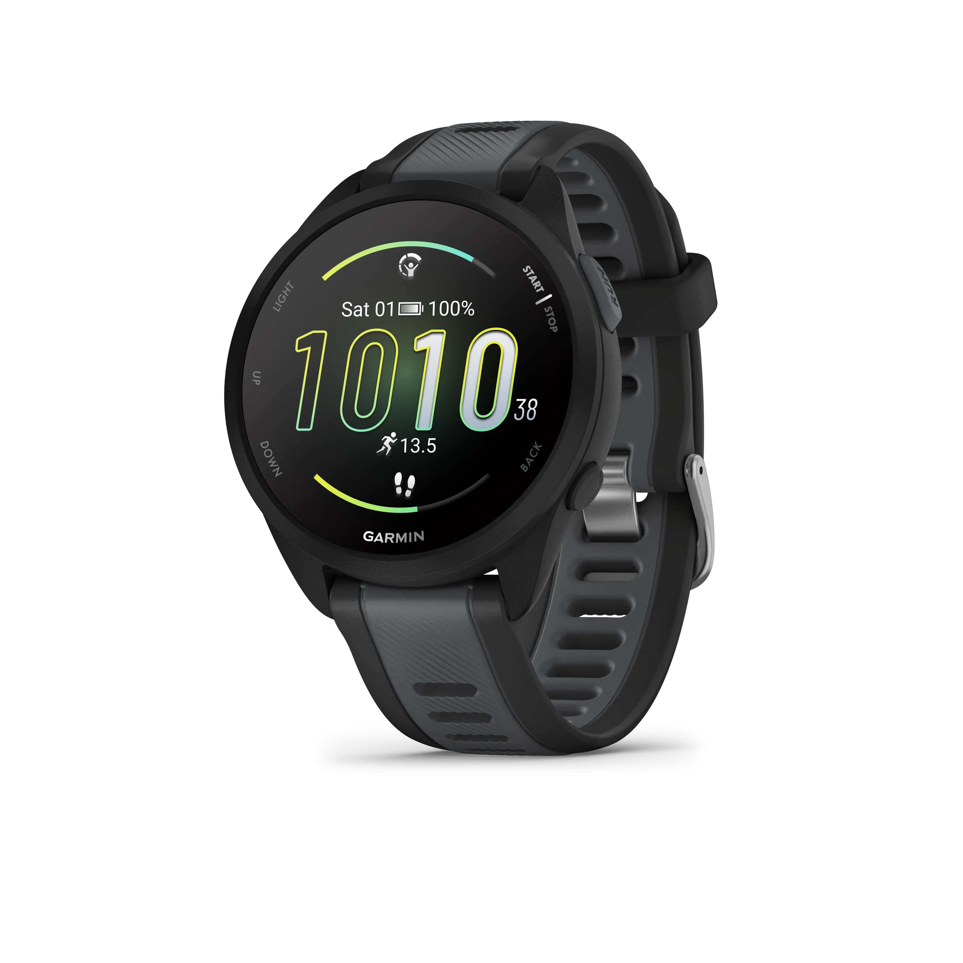 Garmin Forerunner 165 GPS Running Smartwatch | 19 hours in GPS mode |  AMOLED Display with Wearable4U Bundle