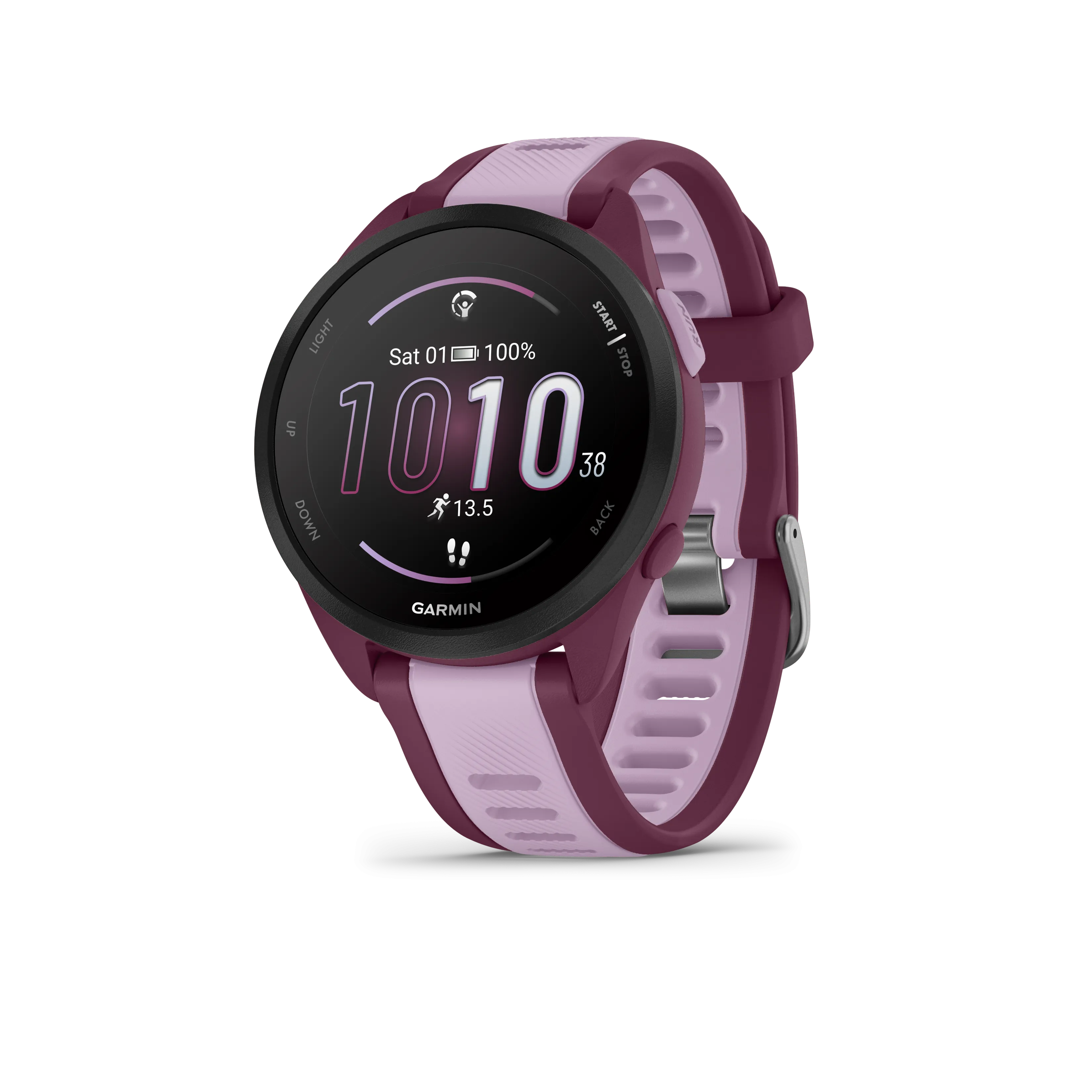 Garmin Forerunner 165 GPS Running Smartwatch | 19 hours in GPS mode |  AMOLED Display with Wearable4U Bundle