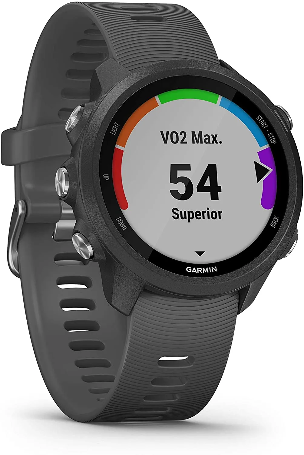 Garmin Forerunner 245 GPS Running Smartwatch (010-02120-00, Black/Berry/White)