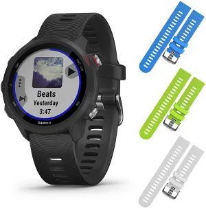 Garmin Forerunner 245 GPS Running Smartwatch (010-02120-20, Blue/Lime/White)