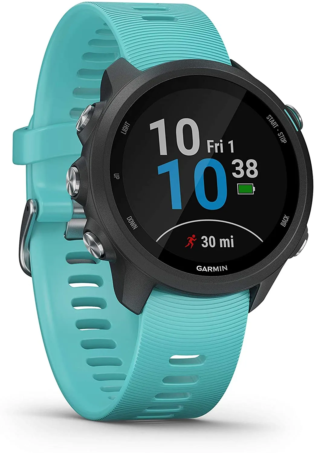 Garmin Forerunner 245 GPS Running Smartwatch (010-02120-22, Black/Orange/Red)