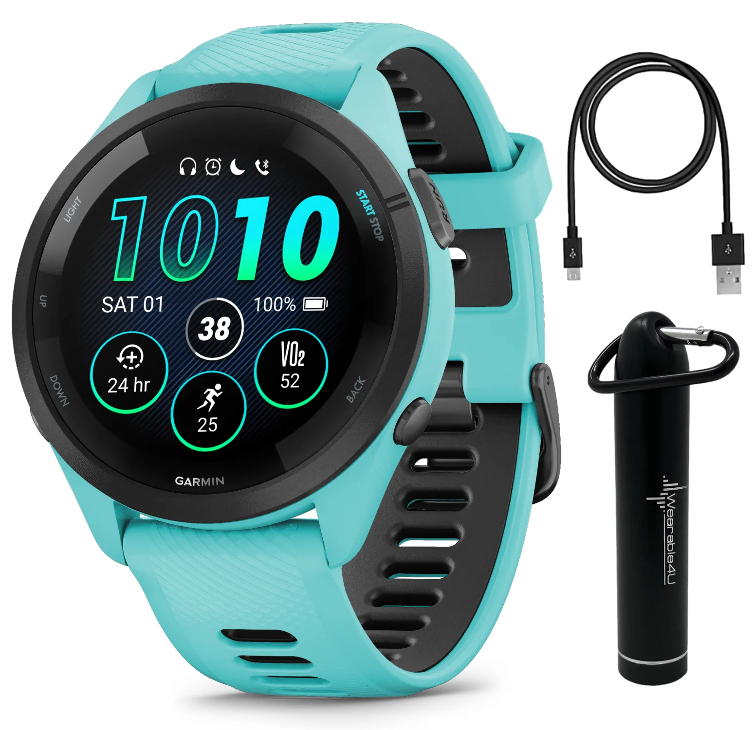 Garmin Forerunner 265 Series Running Smartwatch, 46mm or 42mm AMOLED Touchscreen Display