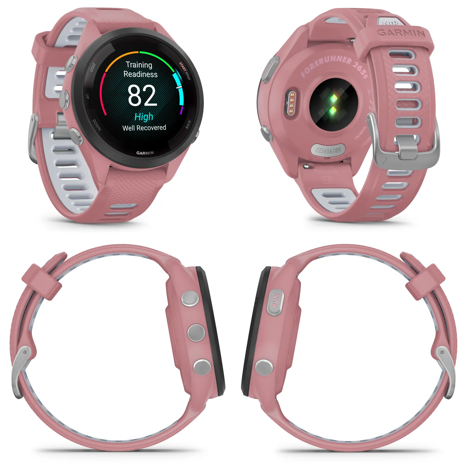 Garmin Forerunner 265 Series Running Smartwatch, 46mm or 42mm AMOLED Touchscreen Display