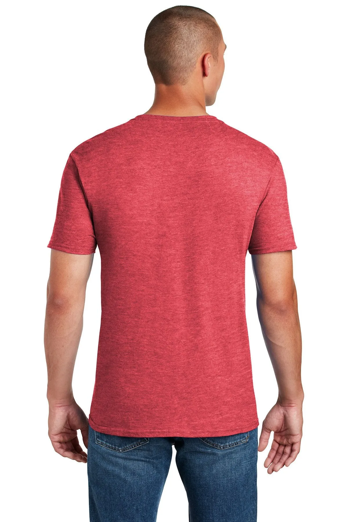 Gildan Softstyle T Shirt Heather Red