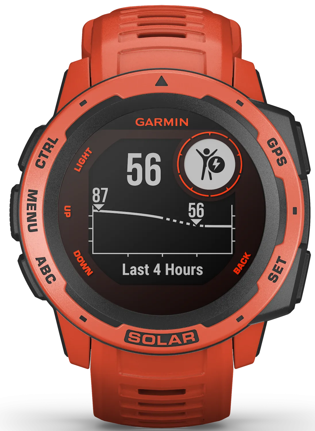 GRM Watch Instinct Solar Flame Red D