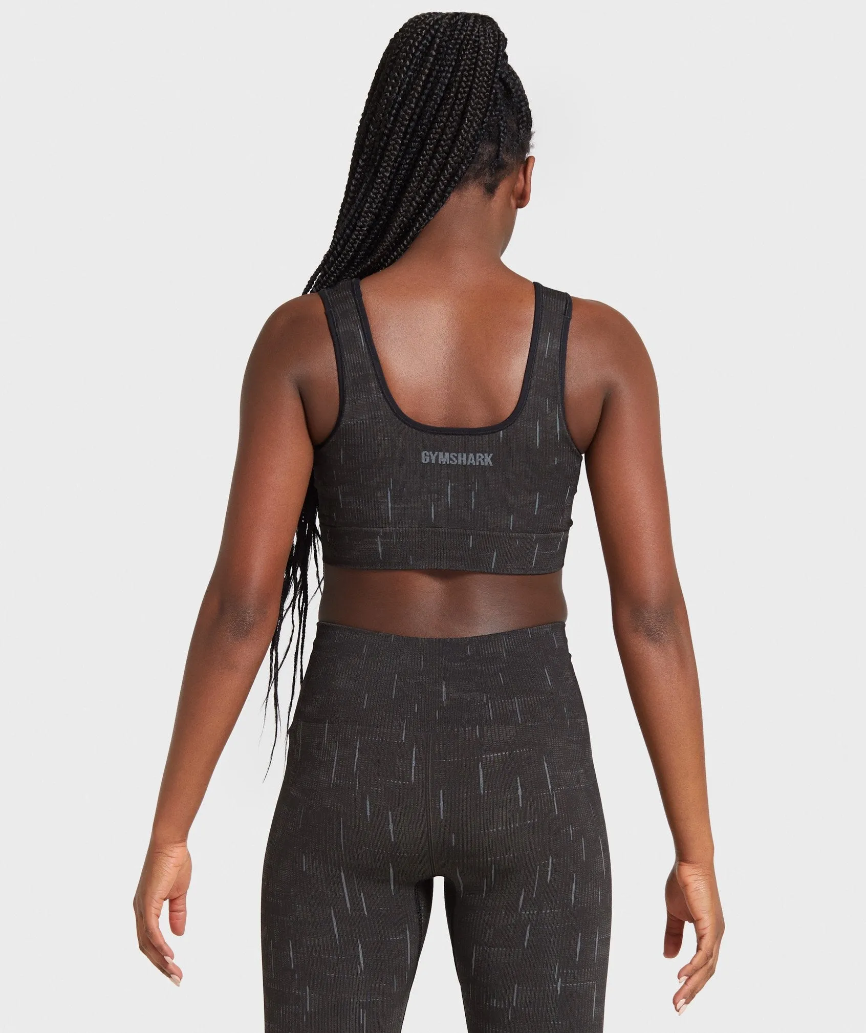 Gymshark Illumination Seamless Sports Bra - Black/Grey