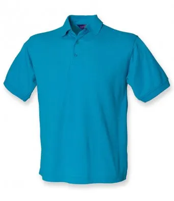 Henbury Heavy Poly/Cotton Piqué Polo Shirt