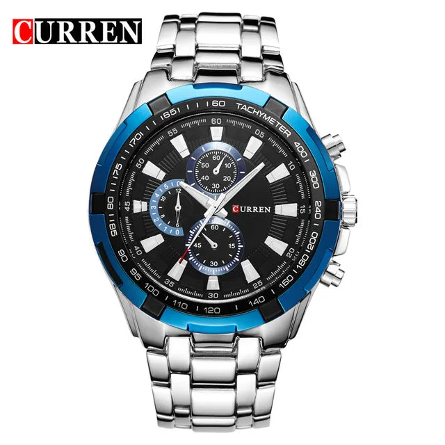 HOT2016 CURREN Watches Men quartz TopBrand  Analog  Military male Watches Men Sports army Watch Waterproof Relogio Masculino8023