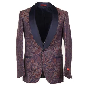 Isaia Slim-Fit Paisley Brocade Dinner Jacket