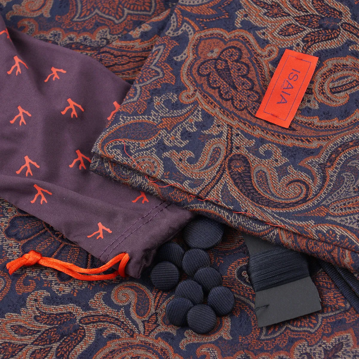 Isaia Slim-Fit Paisley Brocade Dinner Jacket