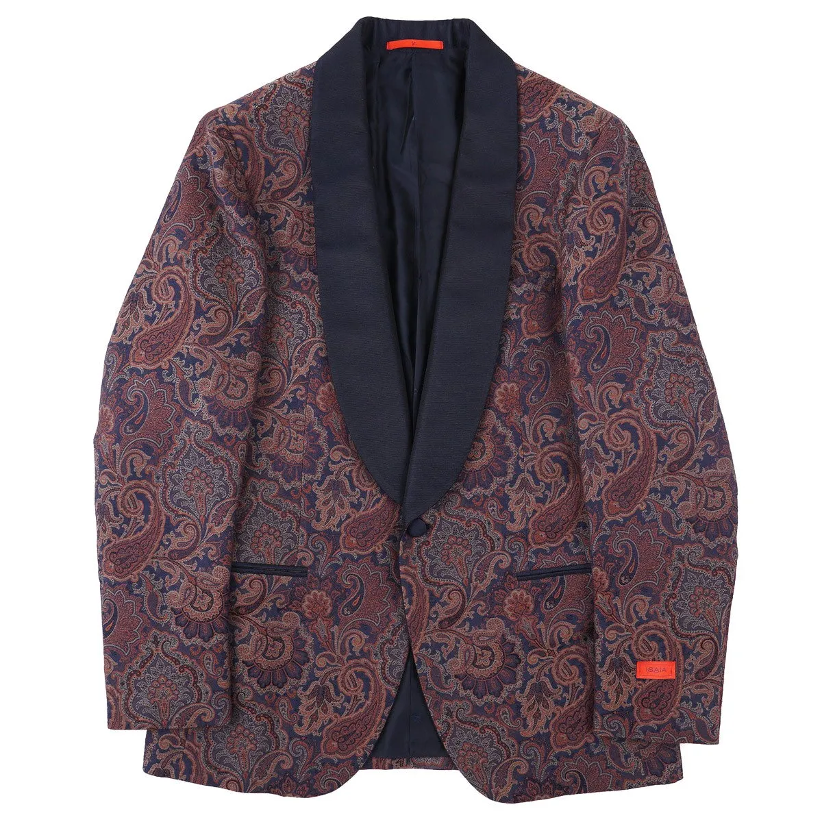 Isaia Slim-Fit Paisley Brocade Dinner Jacket