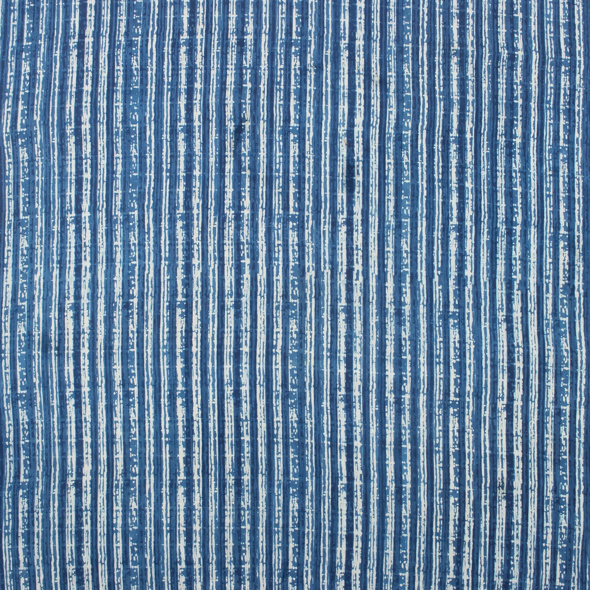 Jaipuri Indigo Striped Printed Cotton Fabric