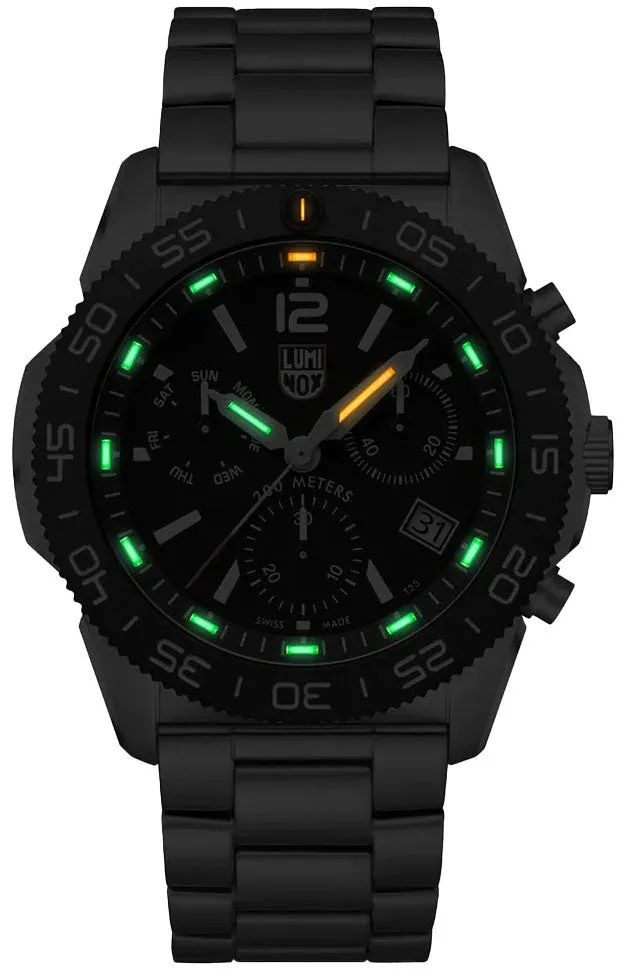 LMX Watch Sea Pacific Diver Chronograph 314 Black Black